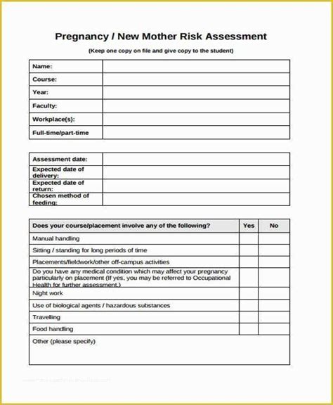 Free Risk Assessment Template Of 31 Risk Assessment Templates In Pdf Heritagechristiancollege