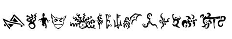 Cthulhu Glyphs Free Font What Font Is