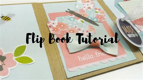 One Sheet Scrapbooking Flip Book Tutorial 1 Youtube