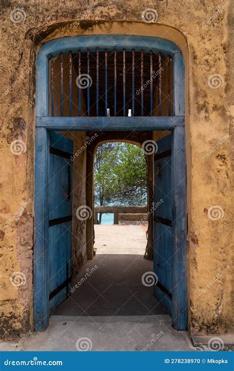 Colorful Old Doorway From The Former Prison On Prison Island Changuu