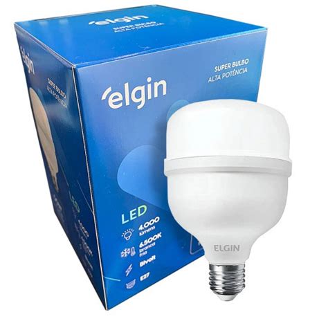 Lampada Super Bulbo Led 50w 6500k Branca Fria Elgin Submarino