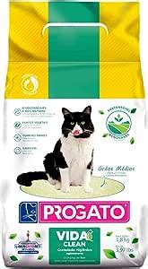 Areia Higiênica Biodegradável Para Gatos Progato Vida Clea 1 8Kg