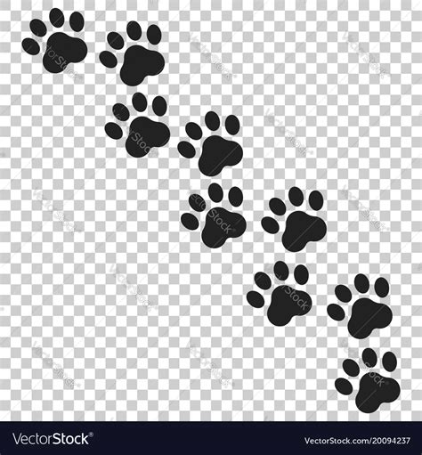 Paw print icon dog or cat pawprint animal Vector Image