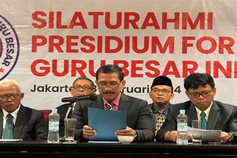 Himbauan Forum Guru Besar Indonesia Untuk Civitas Akademika Di Seluruh