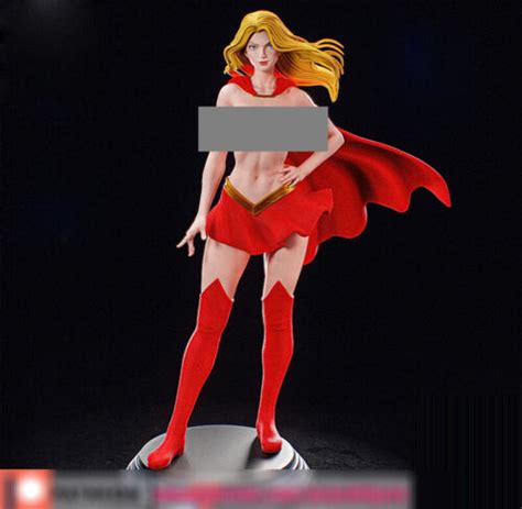 Nude Supergirl D Printing Garage Kit Figure Model Kit Unpainted