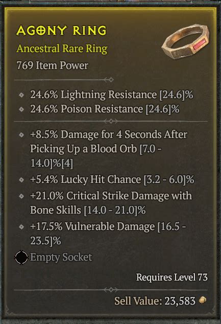 Nice Bone Necro Ring Topic D Jsp