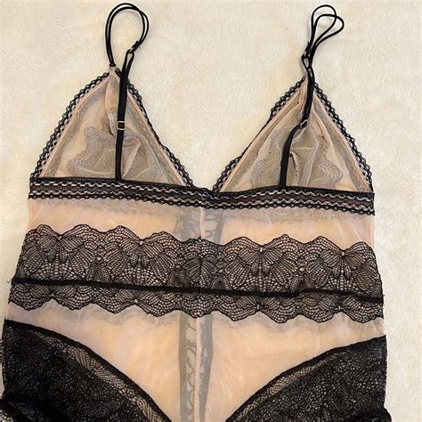 Victorias Secret Lingerie Sheer Lace Teddy L Gem