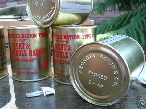 Wwii C Rations Full Set Of 6 With Edible Contents 38474791