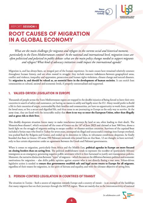 Migration Policy 2023 Uisg Advocacy