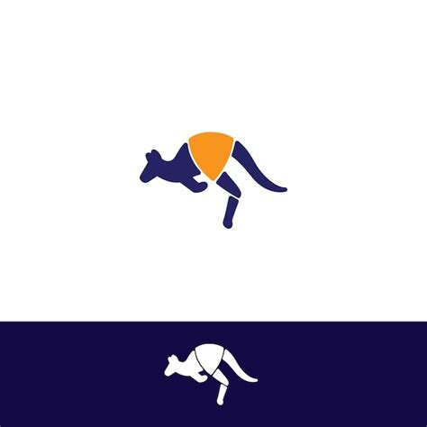 Premium Vector | Kangaroo shield logo