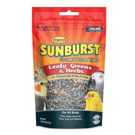 Higgins Sunburst Gourmet Leafy Greens & Herbs Natural Treats for Pet ...