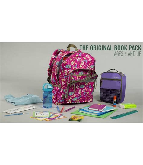 Llbean Original Book Pack Print Backpacks At Llbean