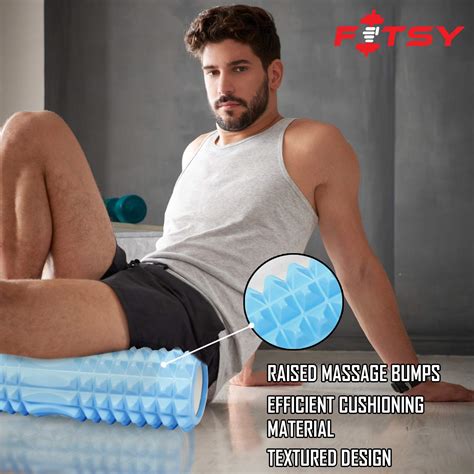 Fitsy Trigger Point Yoga Foam Roller For Deep Tissue Massage Exercise