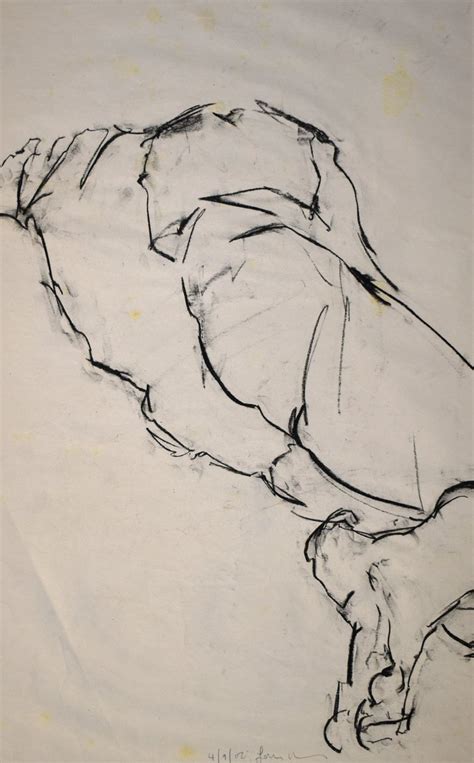 Study Of A Male Nude Life Drawing No Pastel Drawing By Ian Mckay