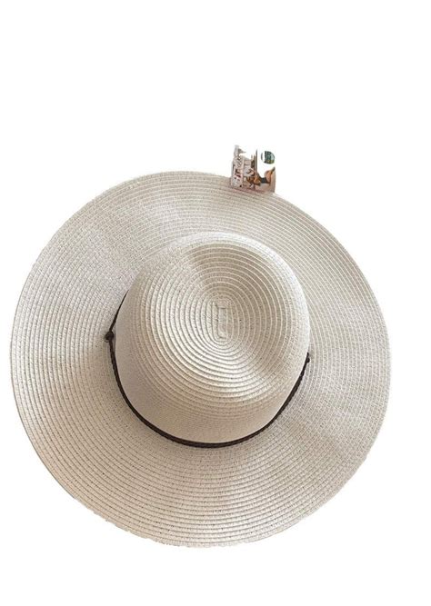 White Hiking Hat For Women Gardening Hat Chinstrap Fits Big Heads