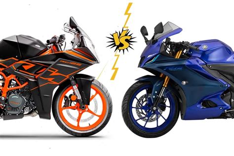 2022 Ktm Rc 125 Vs Yamaha R15 V4 Price Specs Compared Bike News