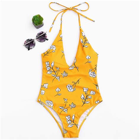 Buy Print Bikini Sexy Women One Piece Swimsuit