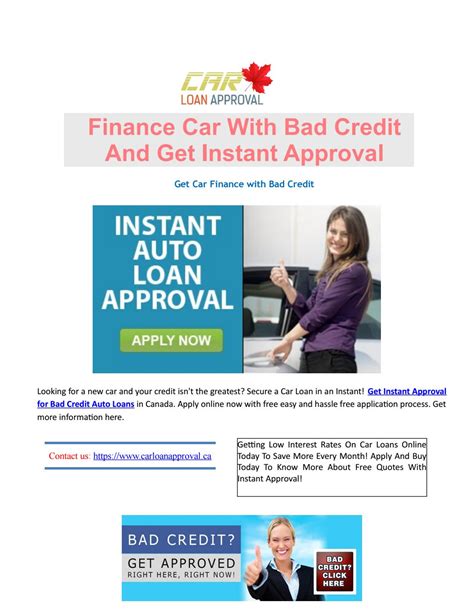 Car loan for bad credit instant approval online by CarLoanApproval - Issuu