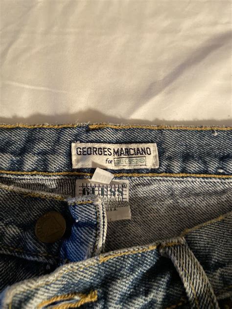 Vintage Guess Georges Marciano Denim Jeans Size 35x29 Gem