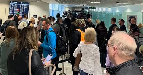 Live As Birmingham Airport Queues Branded A Joke As The Chaos