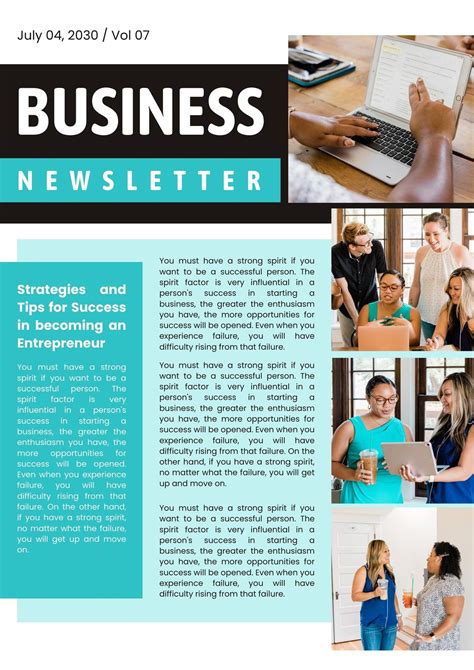 Sample Company Newsletter Templates | Template Samples