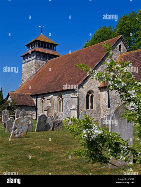 St Andrews Church Meonstoke Hampshire England Stock Photo Alamy