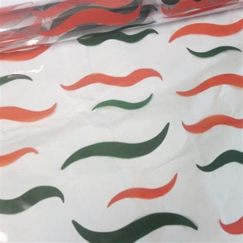 Rolls 40 X 100 Designs Waves Orange Green Cellodepot