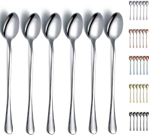 Amazon Inch Long Handled Ice Tea Spoon Cocktail Stir Spoons