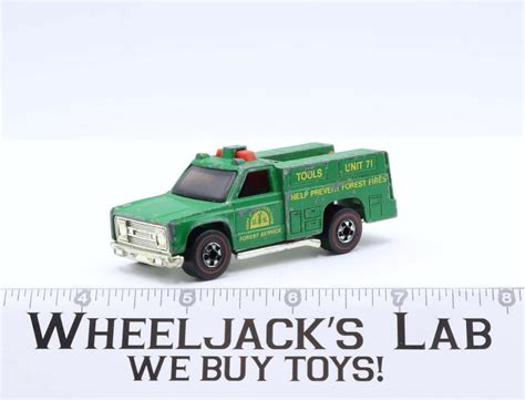 Forest Service Green Redline Hot Wheels Mattel Vintage Rl Wheeljack S Lab