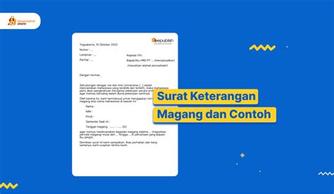 Surat Keterangan Magang Contoh Dan Cara Membuat Deepublish Store