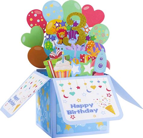 Hhlcwa Third Birthday Pop Up Card 3d Birthday Pop Up Greeting Card For Daughter