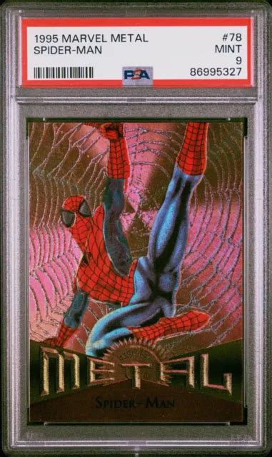 1995 MARVEL METAL Spider Man 78 PSA 9 EUR 77 51 PicClick FR