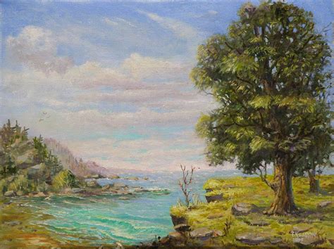 California Coast Painting By Thomas Kearon Fine Art America