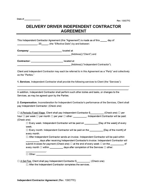 Service Delivery Agreement Template