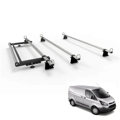 Roof Rack 3 Bars For Ford Transit Custom Van Titan Workready With Rear