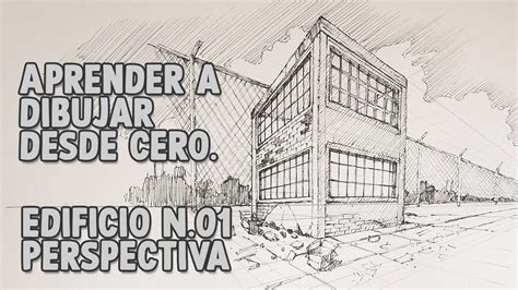 Como Dibujar Un Edificio 2 Puntos Fuga Perspectiva 01 YouTube