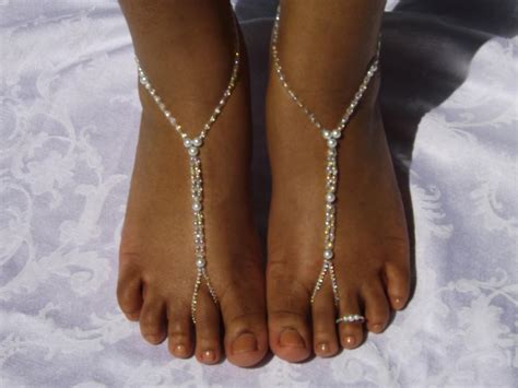 Beach Wedding Barefoot Sandals Foot Jewelry By SubtleExpressions