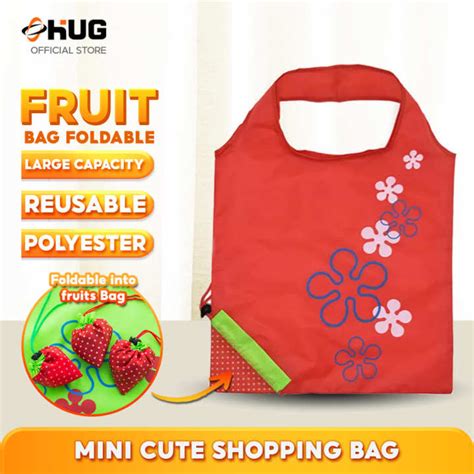 Nylon Reusable Folding Fruits Eco Grocery Bag Ebf 08 Lazada Ph