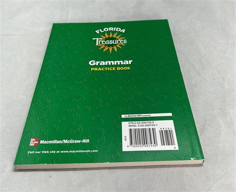 Grammar Practice Book Grade 4 Florida Treasures By Mcgraw Hill New Ebay