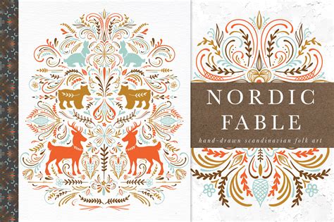 Nordic Fable Scandinavian Folk Art Illustration Kit