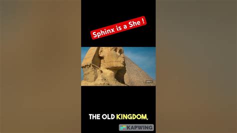 Unveiling The Sex Of The Great Sphinx Of Giza Ancienthistory Youtube