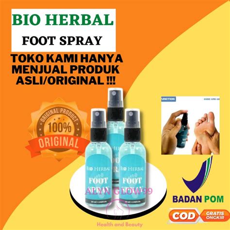 Jual Bio Herbal Foot Spray Deodorant Kaki Sepatu Sandal Penghilang Bau