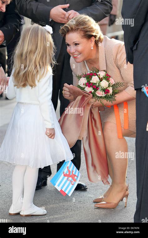 Grand Duchess Maria Teresa Of Luxembourg Attends The Day Before The