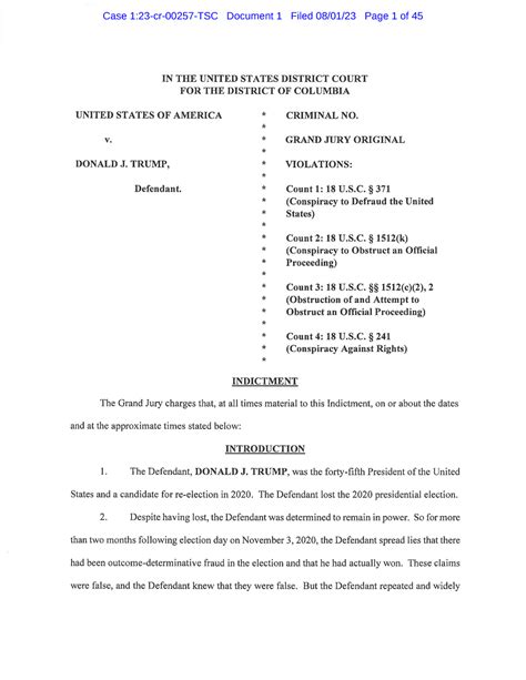 Trump Jan 6 Indictment Read The Full Text Annotated The New York Times