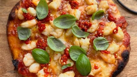 Courtney Roulston Easy Prawn Tomato And Chilli Pizza The Nightly