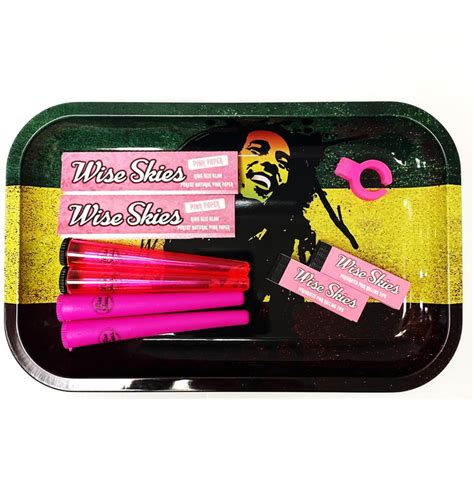 Bob Marley Rolling Tray Pink Gift Set Free Delivery