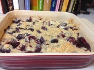 The Devilish Dish Fresh Cherry Crisp