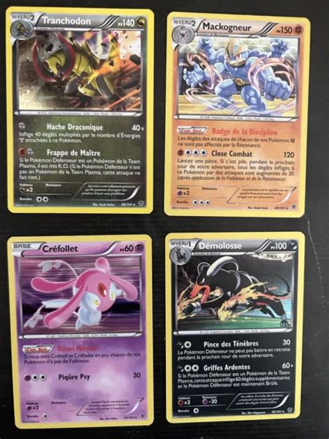 POKÉMON LOT DE 4 CARTES EXPLOSION PLASMA HOLO RARES VF EUR 10 00