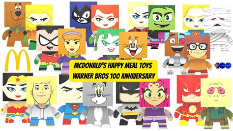 Mcdonalds Happy Meal Toys Jan Feb Warner Bros Anniversary