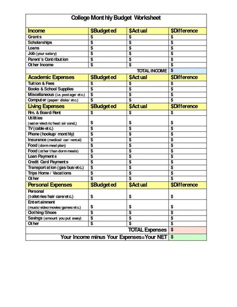 Free Download Household Budget Spreadsheet Spreadsheet Downloa Free Download Household Budget